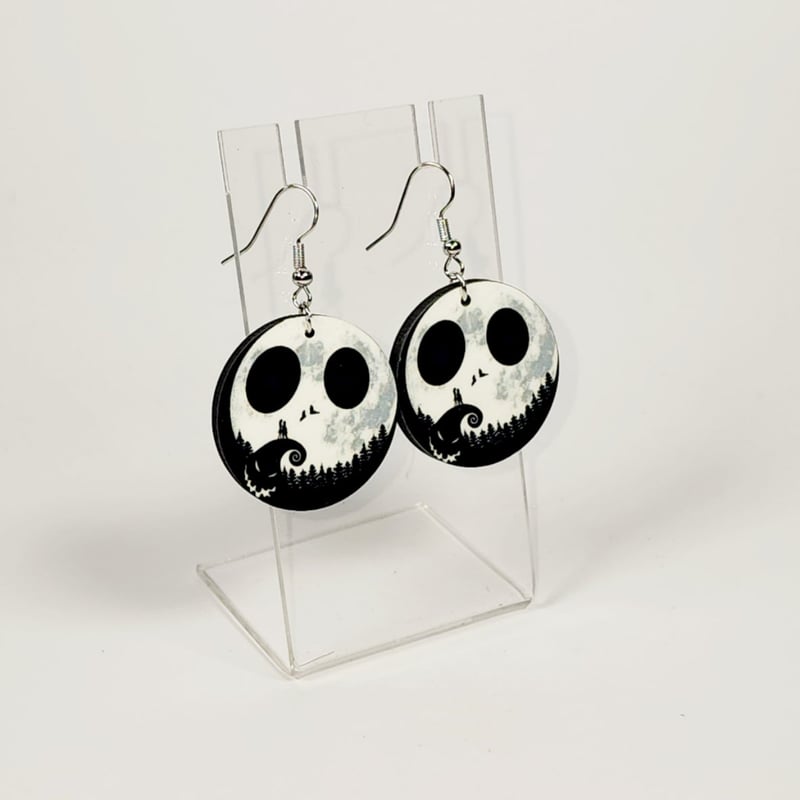 Moonlight Spooky Duo Earrings | Halloween Night Jewelry