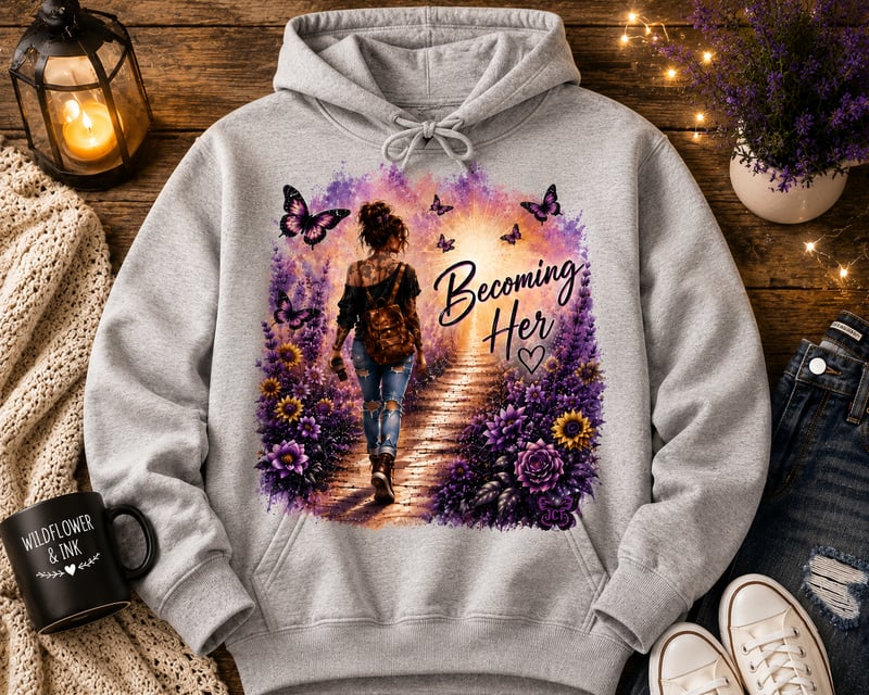 Wildflower & Ink WI-003 | Becoming Her Hoodie
