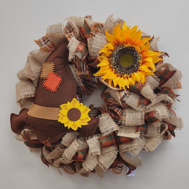 Scarecrow Hat Wreath